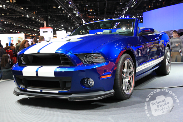 Ford Shelby Mustang GT500, Ford sports car, Chicago Auto Show, stock photos, free images, royalty free pictures