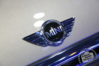 Mini Cooper logo, Chicago Auto Show, stock photos, free images, royalty free pictures