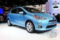 Toyota Hybrid Prius C, electric car, Chicago Auto Show, stock photos, free images, royalty free pictures