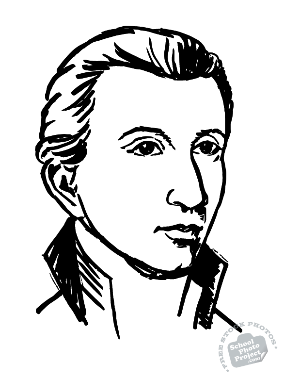 James Monroe, U.S. President, 5th president, portrait, stock illustration, hand drawing, marker sketch, free stock photo, royalty-free image