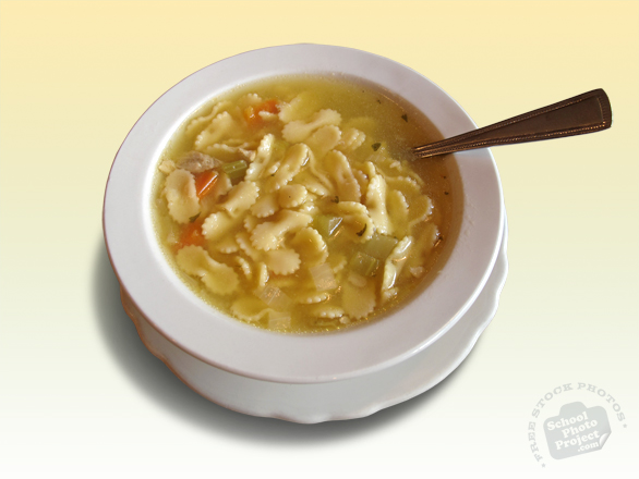 pasta soup, a bowl of farfalle pasta soup, farfalloni pasta, Italian cuisine, free photo, free images, stock photos, stock images, royalty-free image