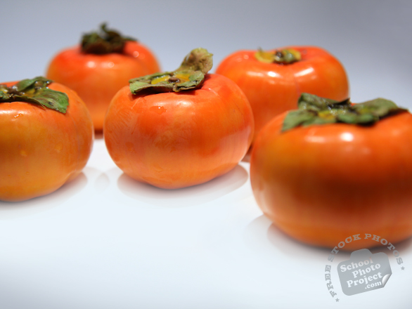 persimmon, fuyu persimmon, persimmon photo, picture of persimmons, fruit photo, free images, stock photos, stock images, royalty-free image