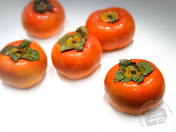 persimmon, fuyu persimmon, persimmon photo, picture of persimmons, fruit photo, free images, stock photos, stock images, royalty-free image