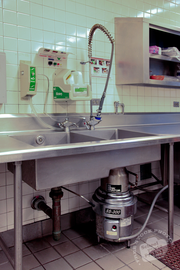 kitchen sink, garbage disposer, In-Sink Erator, kitchen appliances, kitchen equipments, cooking tools, free stock photo, free picture, stock photography, stock image, royalty-free image