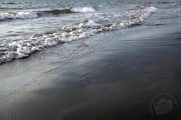 beach, sea water, wave, rush to shore, sandy beach, nature photo, free stock photo, free picture, stock photography, royalty-free image