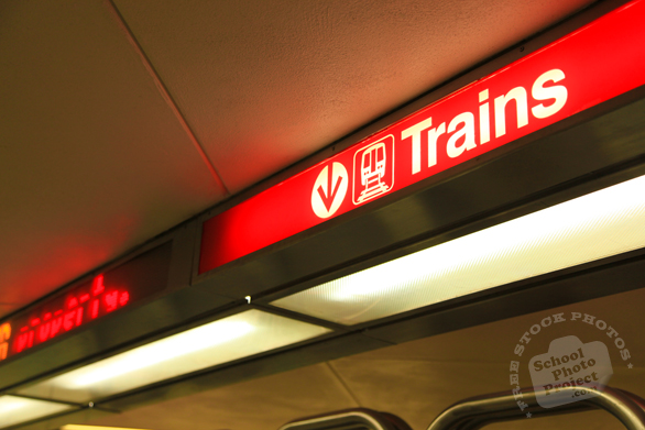 train station, train stop, subway terminal sign, light sign, daily objects, free stock photo, picture, free images download, stock photography, royalty-free image