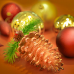 pinecone, bauble, glass balls, Christmas decoration, Xmas ornaments, bauble, religious holiday, seasonal picture, holidays celebration, free stock photo, free picture, stock photography, royalty-free image