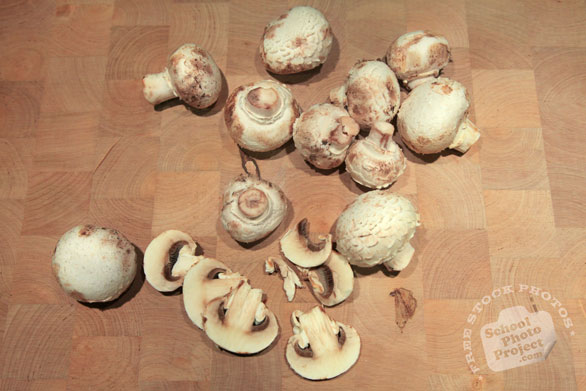 white mushroom, champignon, button mushroom, mushroom slices, vegetable photos, veggie, free stock photo, royalty-free image